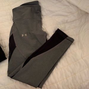 gray mesh underarmour leggings